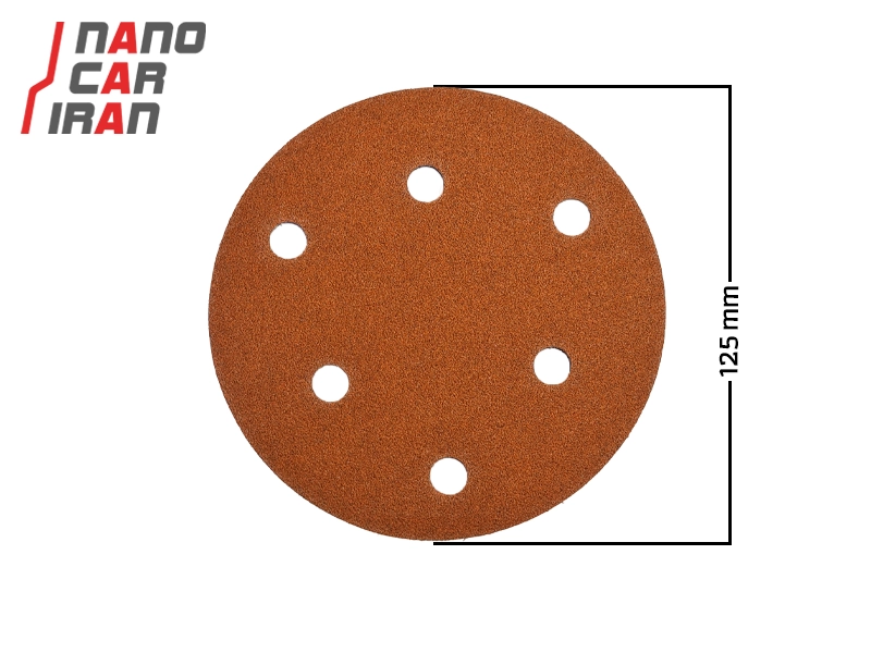 سنباده سایز 125 میلی متری (5 اینچ) سالکامیکس درجه زبری P240 Salcamix 125mm Sanding Disc P240 Grit